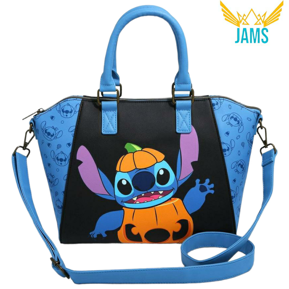 Loungefly Disney Lilo & Stitch Pumpkin Costume Satchel Bag New